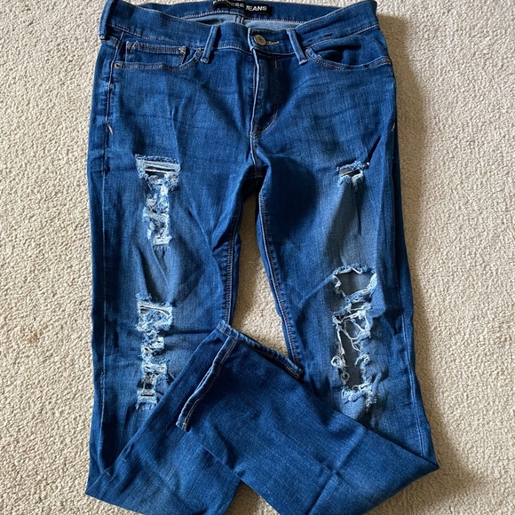 Express Distressed Jeans - Size 10 Regular - Picture 3 of 3